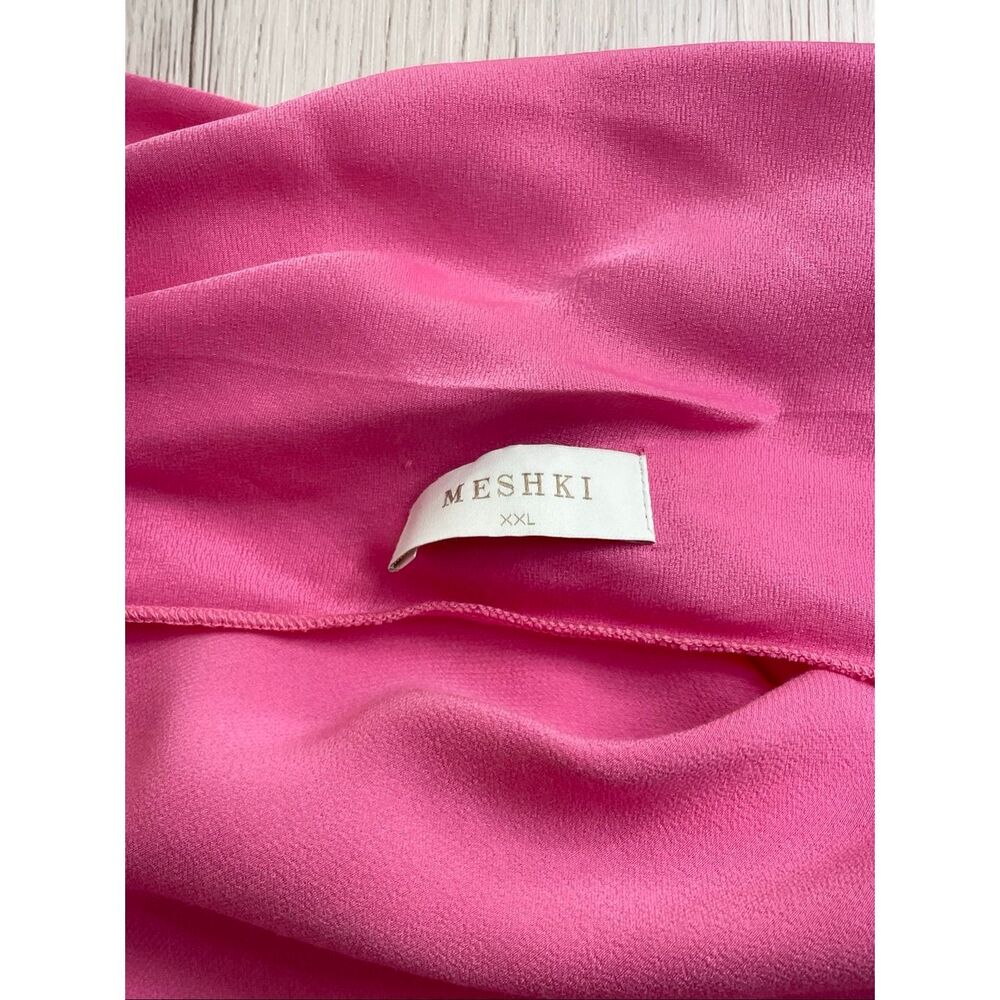 Meshki Jade Cowl Neck Backless Maxi Dress With Slit Pink Size XXL - Picture 6 of 10